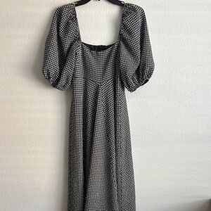 Black and White Gingham Dress